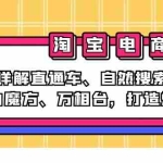 (12814期)2024淘宝电商课程:详解直通车、自然搜索、引力魔方、万相台,打造爆款