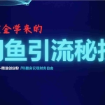 (12887期)花重金学来的闲鱼引流秘技!轻松日吸300+精准创业粉,每天躺赚5000+,2…