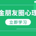 (12899期)朋友圈吸金心理学:揭秘心理学原理,增加业绩,打造个人IP与行业权威