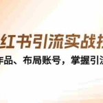 (12983期)小红书引流实战技巧:定位作品、布局账号,掌握引流全攻略