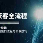 (12982期)外贸获客全流程:外贸业绩提升秘籍:全面解析外贸出口流程与实战技巧