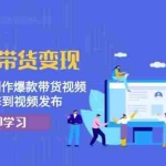 (13312期)快手AI带货变现:AI自动剪辑,制作爆款带货视频,从账号装修到视频发布