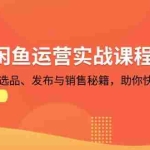 (13290期)2024闲鱼运营实战课程:揭秘养号、选品、发布与销售秘籍,助你快速出单