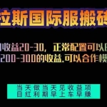 （13346期）拉萨拉斯国际服搬砖单机日产200-300，全自动挂机，项目红利期包吃肉