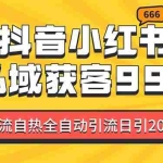 (13421期)某音,小红书,野路子引流玩法截流自热一体化日引200+精准粉 单日变现3…
