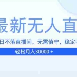 (13505期)TB无人直播,打造日不落直播间,无需真人出镜,无需值守,打造日不落直…