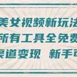 (13541期)一张图片制作美女跳舞视频,暴力起号,多渠道变现,所有工具全免费,新…