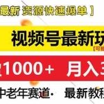 (13530期)视频号最新玩法 中老年赛道 月入3W+