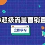 (13558期)2024超级流量营销直播课,低成本打法,提升流量转化率,案例拆解爆款