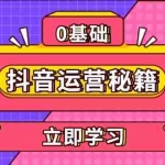 (13589期)抖音运营秘籍,内容定位,打造个人IP,提升变现能力, 助力账号成长