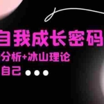 (13574期)某社群课程,解锁自我成长密码,九型人格分析+冰山理论,让你更懂自己