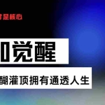 (13620期)认知觉醒,让你醍醐灌顶拥有通透人生,掌握强大的秘密!觉醒开悟课