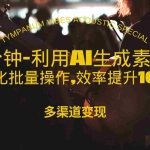 (13630期)1分钟教你利用AI生成10W+美女视频,自动化批量操作,效率提升10倍!