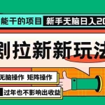 (13656期)过年也能干的项目,2024年底最新短剧拉新新玩法,批量无脑操作日入2000+!