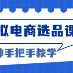 (13671期)虚拟电商选品课程:解决选品难题,突破产品客单天花板,打造高利润电商