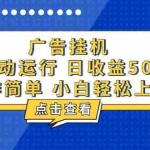 (13668期)广告挂机,知识分享,全自动500+项目