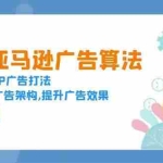 (13680期)穿透亚马逊广告算法,深度解析SP广告打法,搭建高效广告架构,提升广告效果