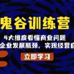 (13716期)鬼 谷 训 练 营,4大维度看懂商业问题,突破企业发展瓶颈,实现经营自由