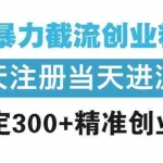 (13935期)Soul暴力截流创业粉玩法,当天注册当天进流量,日稳定300+精准创业粉丝