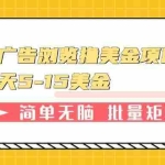 (13929期)俄罗斯广告浏览撸美金项目,单窗口一天5-15美金