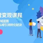 (13953期)私域运营变现课程,3大体系构建私域蓝图,十大模型解锁私域引流转化秘诀