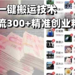 (13961期)西瓜视频一键搬运技术,稳定日引流300+精准创业粉,简单可复制给团队,…