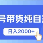 (13998期)视频号带货,纯自然流,起号简单,爆率高轻松日入2000+