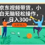 (14035期)京东短视频带货,小白无脑操作,每天五分钟,轻松日入300+