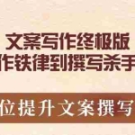 (14056期)文案写作终极版,从写作铁律到撰写杀手文案,全方位提升文案撰写能力
