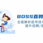 (14099期)BS直聘流量秘籍,全面解析起号技巧、流量玩法,提升招聘/求职效率