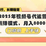 (14201期)视频号带货代运营,躺赚模式,小白单月轻松变现8000+