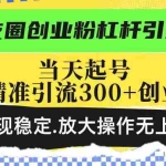 (14200期)朋友圈创业粉杠杆引流术,投产高轻松日引300+创业粉,变现稳定.放大操…