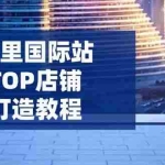 (14269期)阿里国际站TOP店铺打造教程:涵盖平台到高阶,解决运营难题,提升询盘