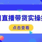 （14265期）千川直播带货实操指南：从选品到数据优化，基础到实操全面覆盖