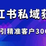 (14304期)2025最新小红书平台引流获客截流自热玩法讲解,日引精准客户300+
