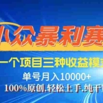 (14300期)【灵狐计划】视频号最新爆火赛道,三种收益模式,0粉新号条条热门原创…