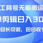 (14572期)抖音工具号无脑搬运玩法,小白轻松可日入300+包回收,长期可做
