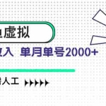 (14552期)咸鱼虚拟资料 自动发货 无需人工 单月单号2000+