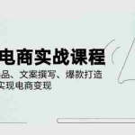 (14549期)小红书电商实战课程,详解养号、选品、文案撰写、爆款打造,实现电商变现