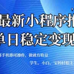(14132期)2025年微信小程序最新升级玩法,全自动推广,稳定日入500+,小白轻松上手