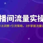 (14122期)直播间流量实操课:机制拆解+算法洞察+引流策略,3步掌握流量运营核心逻辑