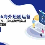 (14328期)Facebook海外短剧运营:一个月涨粉10万,从0基础到实战,快速实现收入到账