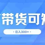 （14414期）DY带货，日入300＋矩阵无上限