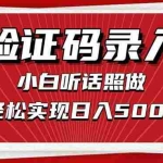(14540期)信息录入,几秒一单,只需一部手机,小白轻松上手,日入500+