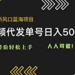 (14749期)2025视频代发蓝海项目:0经验轻松上手,单号日入500+,人人可做!