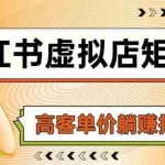 (14833期)小红书虚拟店矩阵,AI铺货/笔记狂怼/选品搬运/自动发货,高客单价躺赚指南
