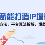 (14911期)AI赋能打造IP增长,人设定位方法,平台算法拆解,爆款内容创作