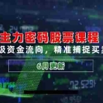 (14976期)主力密码股票课程,解析千万级资金流向,精准捕捉买卖时机指南(6月更新)