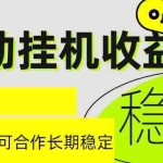 (15031期)6月最新全自动挂机项目日入2000+长期稳定收益