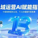 (15176期)私域运营AI赋能指南,十倍效率成长心法,个人价值提升系统课